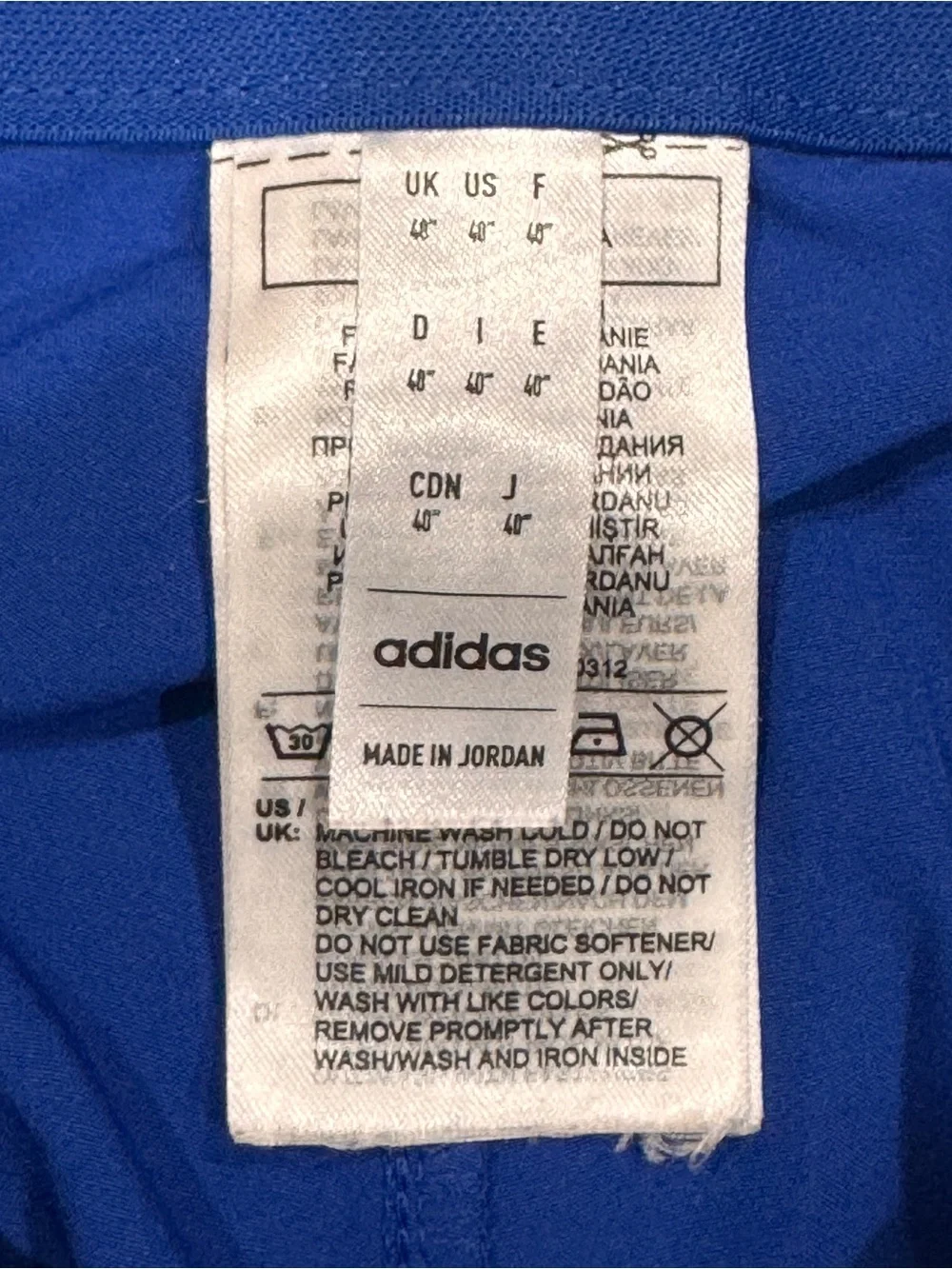 adidas Ultimate365 Tapered Golf Shorts Royal Lucid Blue Flat Front Men Size 40